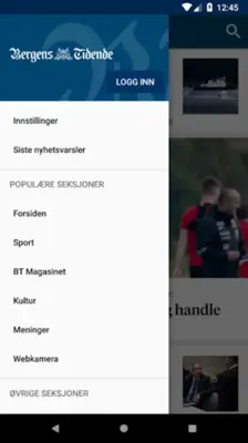 Bergens Tidende android App screenshot 1